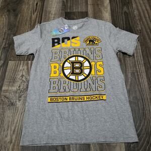 Boston Bruins NHL Hockey Jersey Shirt Youth Medium 10-12 Gray